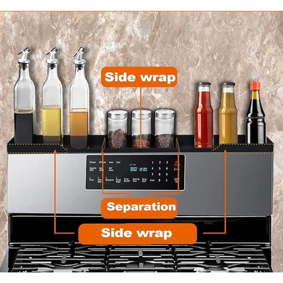 Stove Top Shelf 30 Inch - Silicone Material Magnetic Shelf for Stove - Picture 1 of 3